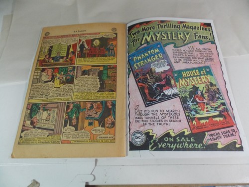 BATMAN # 72 1952 età dell'oro senza copertina, completo, nuovo repro copertina e prima confezione - Foto 7 di 9