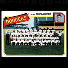 1980 Topps - Team Checklist Tommy Lasorda Marked #302 Los Angeles Dodgers ⚾ 