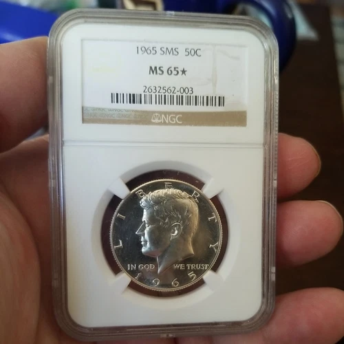 1965 KENNEDY HALF DOLLAR NGC SMS MS65* STAR 