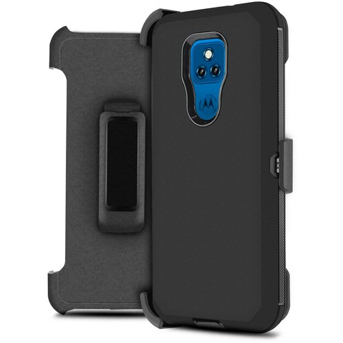 Per Moto G Play 2021 Fondina Clip Cintura Antiurto Defender Schermo Costruito Resistente - Foto 3 di 32