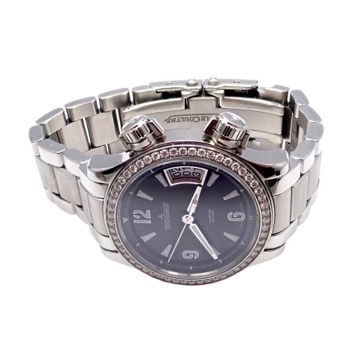 Jaeger LeCoultre Master Compressor Factory Diamond Automatic Watch +Extra Band - Picture 3 of 14
