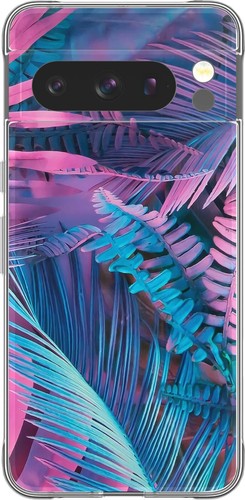 Pink Blue Palm Tree Vine Nature Vibes Case Cover Silicone / Shockproof / MagSafe - 第 2/19 張圖片