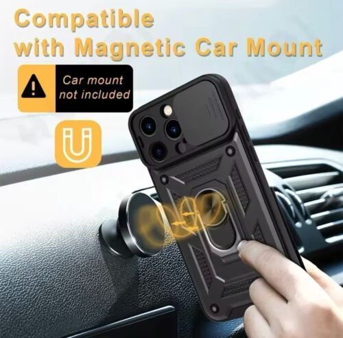 Shockproof Armor Magnetic Ring Holder Case For iphone 14 ,14 Pro Max,14+,14 Pro - Picture 15 of 24