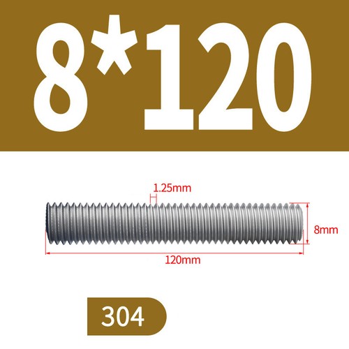 Gewindestange Gewindebolzen A2 Edelstahl V2A DIN 976 M3 Bis M20 Länge 16 - 300mm - Bild 124 von 258