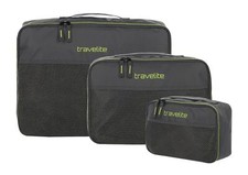 travelite Accessoires Packing Cube 3er Set Packsack Anthrazit dunkelgrau Neu
