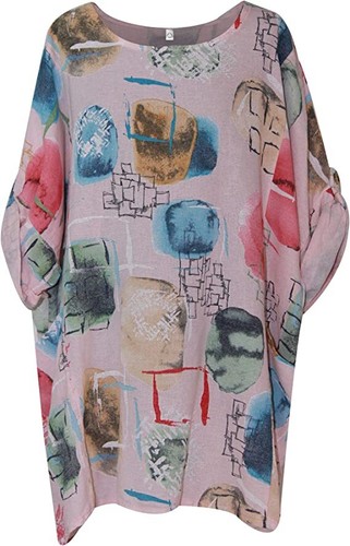 Italian Ladies Summer Casual Lagenlook plus size Women's Cotton Dress Tunic Tops - Picture 30 of 44