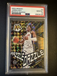 2022-23 Mosaic JADEN IVEY Razzle Dazzle Rookie #4 Pistons PSA 10