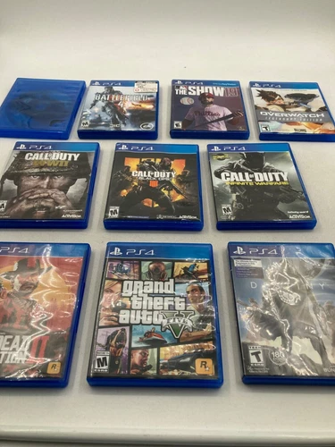 Lot of 10 PS4 Games Call of duty, GTA 5 and more