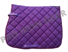Purple Horse Saddle Pads With Piping 6 Colors Size  COB/FULL