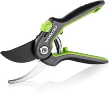 WORKPRO Bypass Pruning Shears 8’’ Stainless Steel Gardening Hand Pruner Green