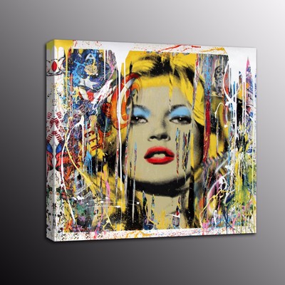 Banksy Art Modern Canvas Prints woman Picture Street Art Wall Painting Posters