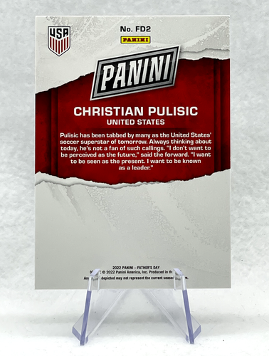 Christian Pulisic 2022 Panini Father's Day #FD2 USA - Bild 2 von 2