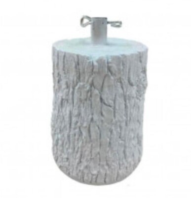 Stamm Basis Fuß Weihnachtsbaum 50cm Deko Holzoptik weiß Deko