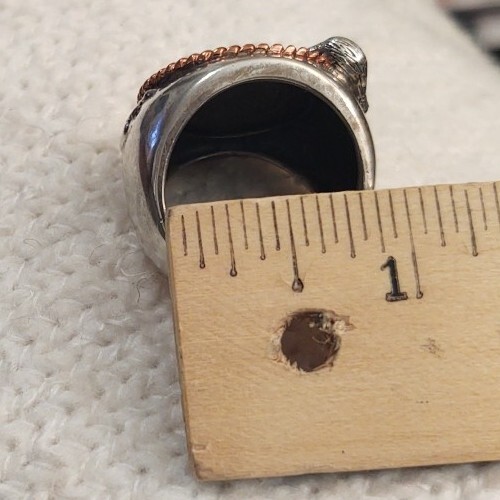 Bradford Exchange Sterling Silver W/ 1907 Indian Head Penny Men's Ring Wt.22.8 - Picture 11 of 13