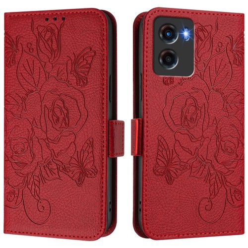 For Motorola Moto G05, Fashion Flowers Pattern Leather Wallet Stand Case Cover - Picture 23 of 26