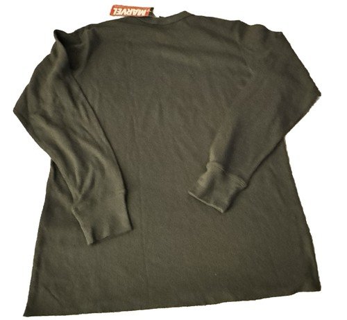 Vtg Mad Engine Marvel Avengers Long Sleeve Thermal Men Shirt w/tag L World Ship - Picture 3 of 10