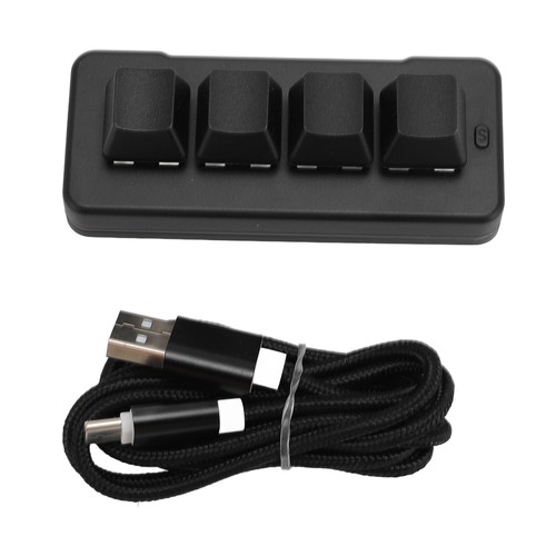 Macro Mechanical Gaming Keyboard Wired USB Wireless 4 Key Keypad - Picture 7 of 24