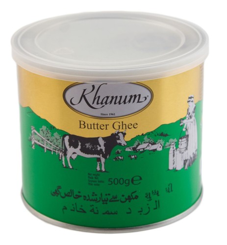 Khanum Pure Butter Ghee 0,5 Kg Butterfett geklärte Butter Butterschmalz Speiseöl - Bild 2 von 4