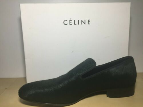 NIB CELINE Women's Emerald Green Calf Hair Loafer Shoe EU 40.5 US 10 US - Picture 2 of 5