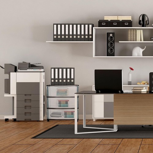 Compact Plastic Storage Organizer with 3 Clear Drawers on Wheels - Black Frame - Picture 4 of 11