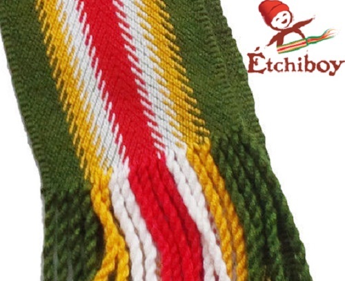 Metis Sash Etchiboy Ceinture Fléchée Prairie Green Verte Alpaca Small Petite - Picture 3 of 3