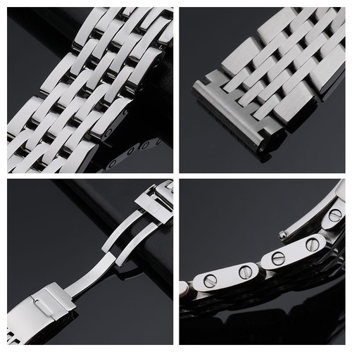 Correa de pulsera de acero de 22 mm 24 mm se adapta a Breitling VENGADOR NAVITIMER SUPEROCEAN - Imagen 8 de 13