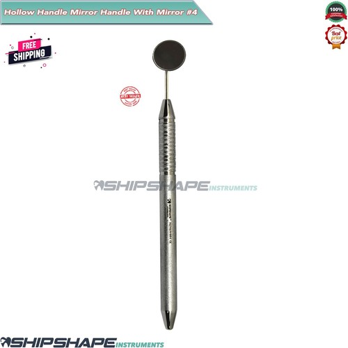 Dental Mirror Handle Hygiene Diagnostic Oral Care Hollow Handle Mirror Size #4 - Imagen 1 de 6