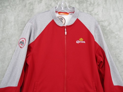 Cutter & Buck Jacket Mens Medium Corona Ohio State Full Zip Outdoor Athletic Red - Picture 3 of 12