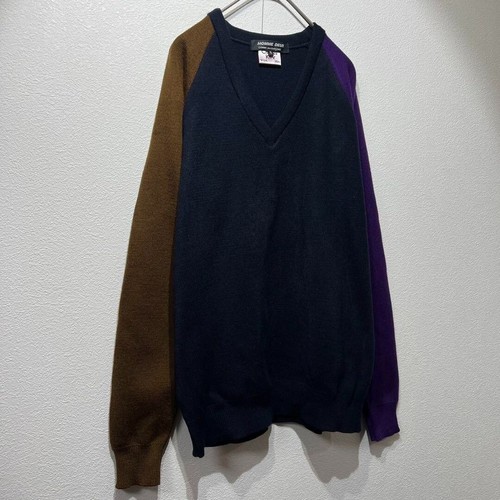 COMME des GARCONS HOMME DEUX Charles Kirk Switch V-neck Knit Sweater - Picture 2 of 8