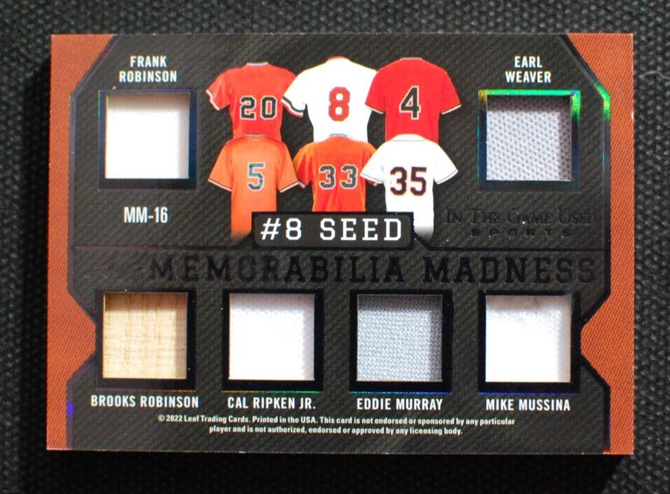 🌟 RUTH MANTLE JETER 2022 Leaf In The Game Used YANKEES ORIOLES Jersey # 3/4 1/1 - Picture 2 of 2