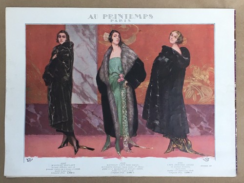 Catalogue Publicitaire Ancien Magasin Printemps Hiver 1921 Mode Art Déco Hemjic - Picture 12 of 12