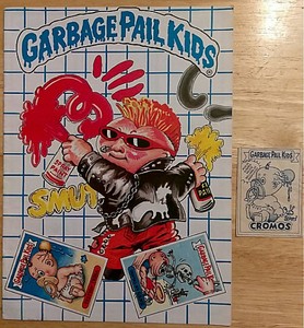 super rare empty colombian garbage pail kids album bonus empty kids picture album