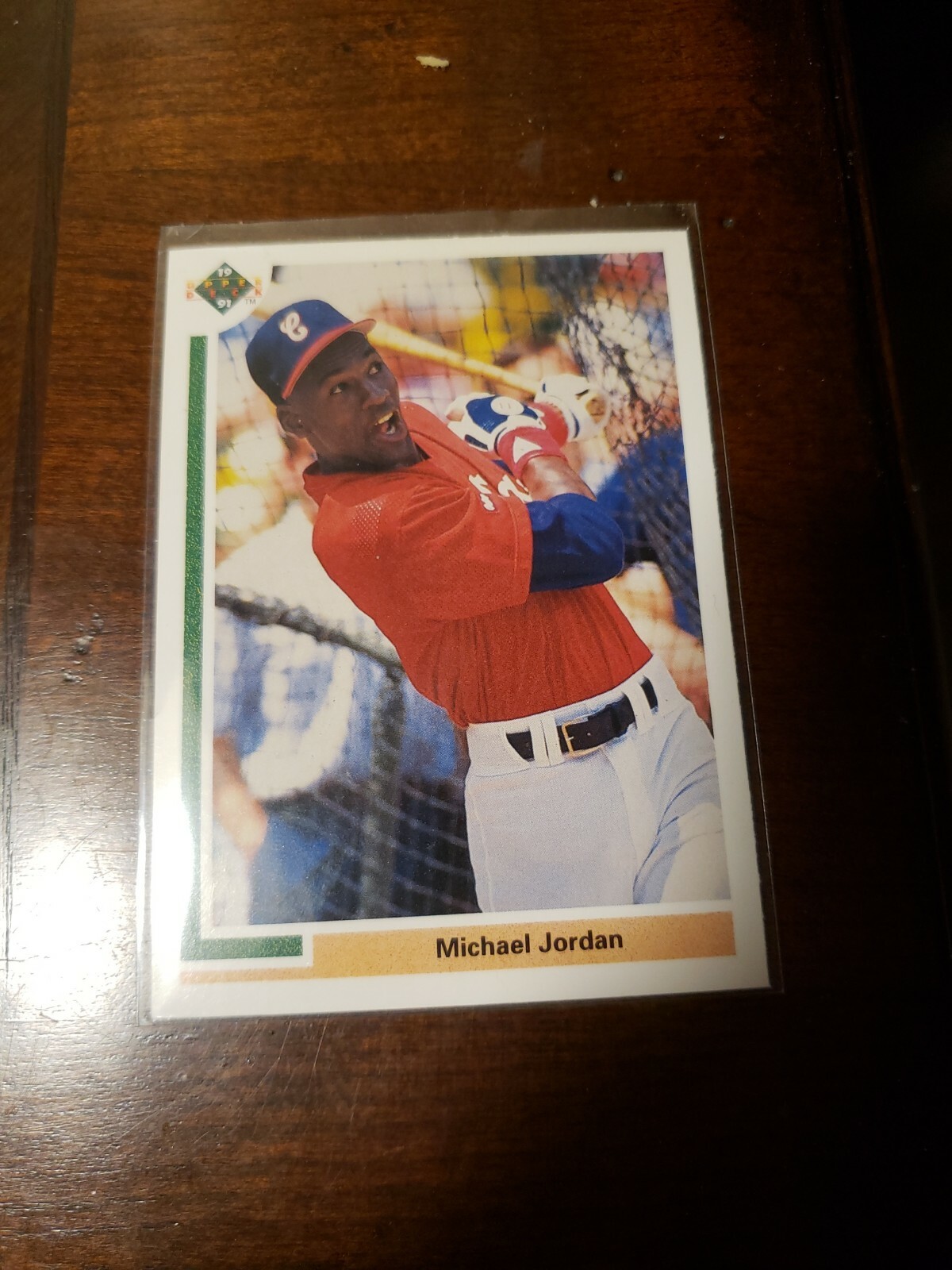 91 upper deck michael jordan baseball card