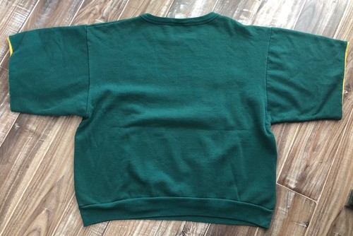 Vtg 80’sGreen Bay Packers Short Sleeve Sweatshirt Crewneck Mens Large Pullover - Imagen 2 de 5