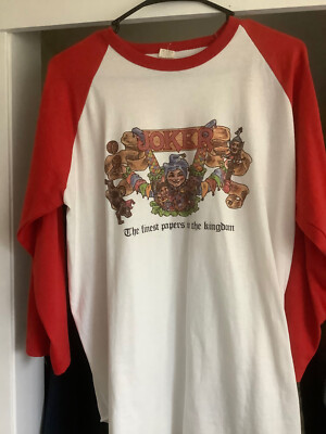 Vintage 80 s Joker Rolling Papers baseball t shirt eBay