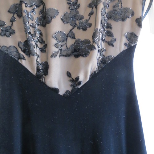 Betsy and Adam formal black flesh gown sleeveless floor length womens ladies 4 - Picture 9 of 9