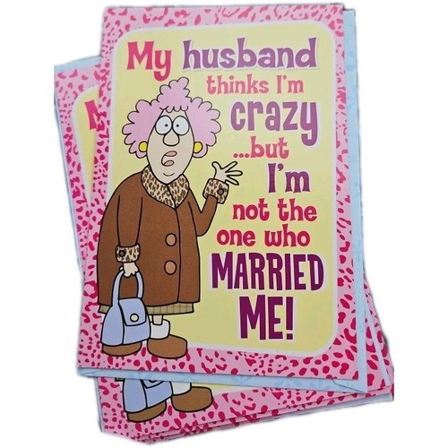 Aunty Acid Anniversary Funny Humor  Leanin Tree Greeting Card (10) - Picture 2 of 11