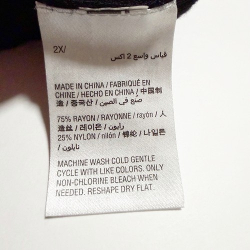 INC Twist Front Cutout Sweater Black Size 2X - Picture 9 of 9