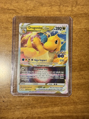 Dragonite VStar SWSH236 Black Star Promo Pokemon Go - Picture 1 of 2