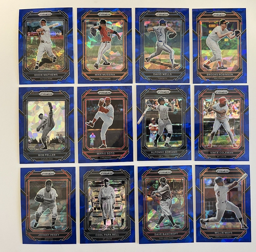 LOTTO MLB Prizm 2023 x68 - solo argento e verde, blu ghiaccio rotto - veterinari, RC, HOF+ - Foto 6 di 6