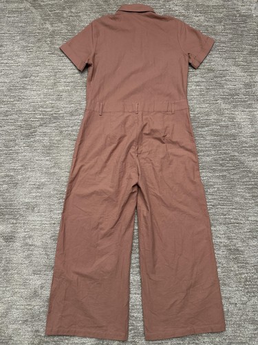 Roolee Jumpsuit Womens Large Short Sleeve Button Front Pockets One Piece Romper - Bild 4 von 14