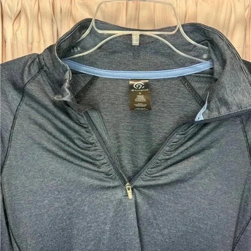 Camiseta deportiva de manga larga con cremallera acanalada Champion para mujer talla pequeña - Imagen 4 de 5