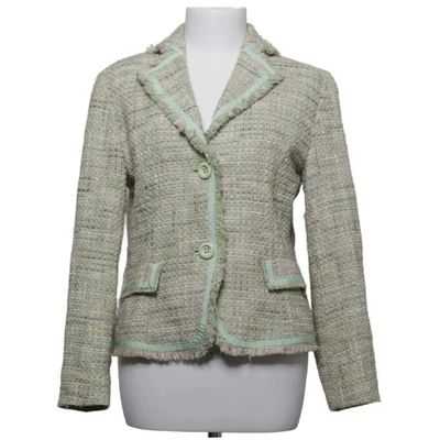 Bianca, blazer, taille : 38, beige/vert/blanc, unicolore, tweed, femme #7Si - Photo 1/4