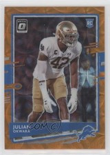 2020 Panini Donruss Optic Rookies Orange Scope Prizm /79 Julian Okwara Rookie RC
