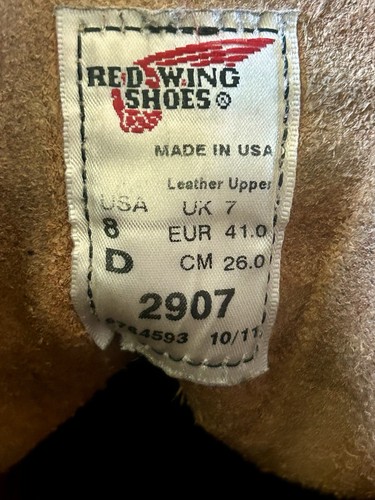 Zapatos Red Wing Lineman 2907 UK7/US8 Oro Russet - Imagen 11 de 15