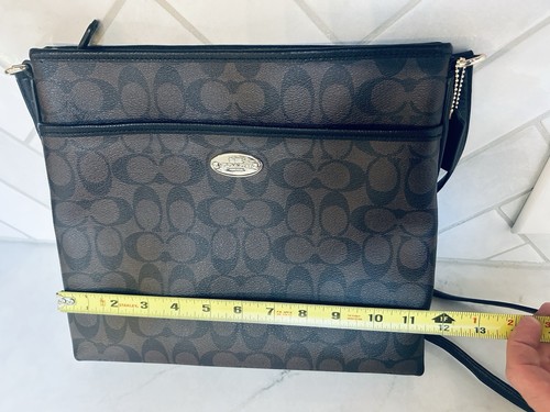 Coach Brown Leather LOGO Handbag  Shoulder Bag - Bild 8 von 10