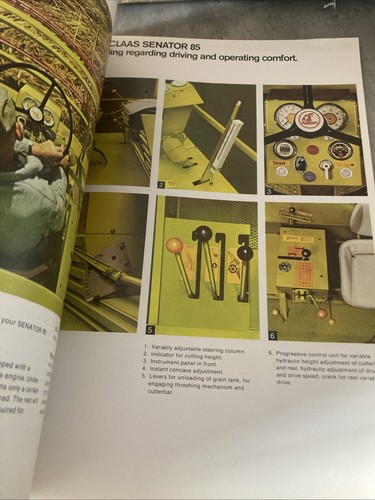1978 CLAAS COMBINE HARVESTER SENATOR 85 SALES BROCHURE - Picture 3 of 7