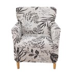 Chair Covers Armchair Stretch Chair Slipcovers with Arms Printed Accent Chair...