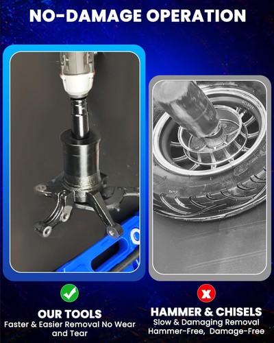 Wheel Bearing Press Kit Front Wheel Drive Removal Installation Tool Set - Bild 6 von 8