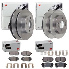 NK BREMSSCHEIBEN + BELÄGE VORNE + HINTEN passend für KIA PICANTO 2 TA
